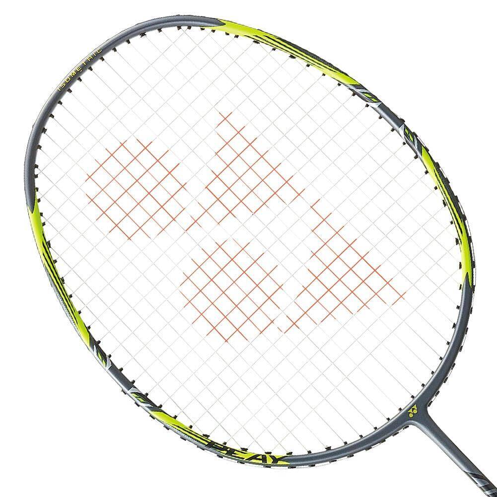YONEX Arcsaber 7  Play Graphite Strung Badminton Racket with Full Racket Cover (Grey/Yellow) -  2