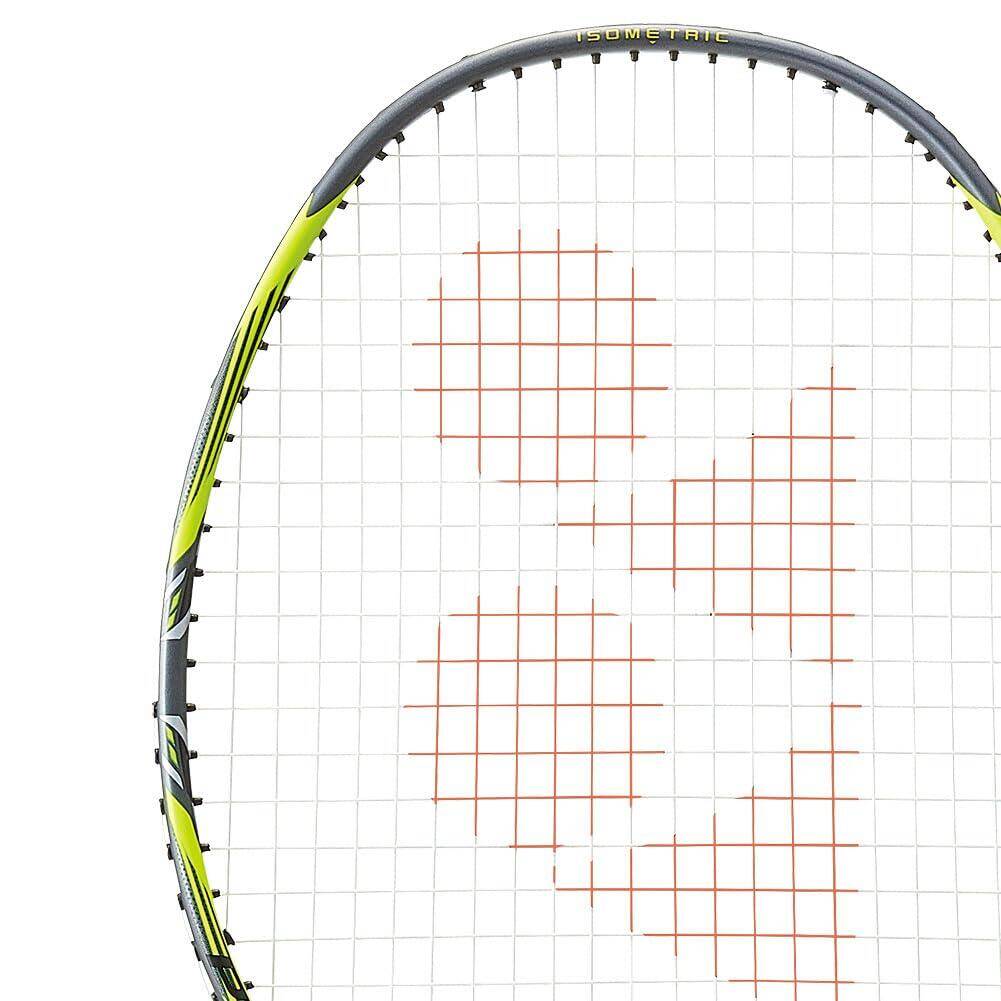 YONEX Arcsaber 7  Play Graphite Strung Badminton Racket with Full Racket Cover (Grey/Yellow) -  3