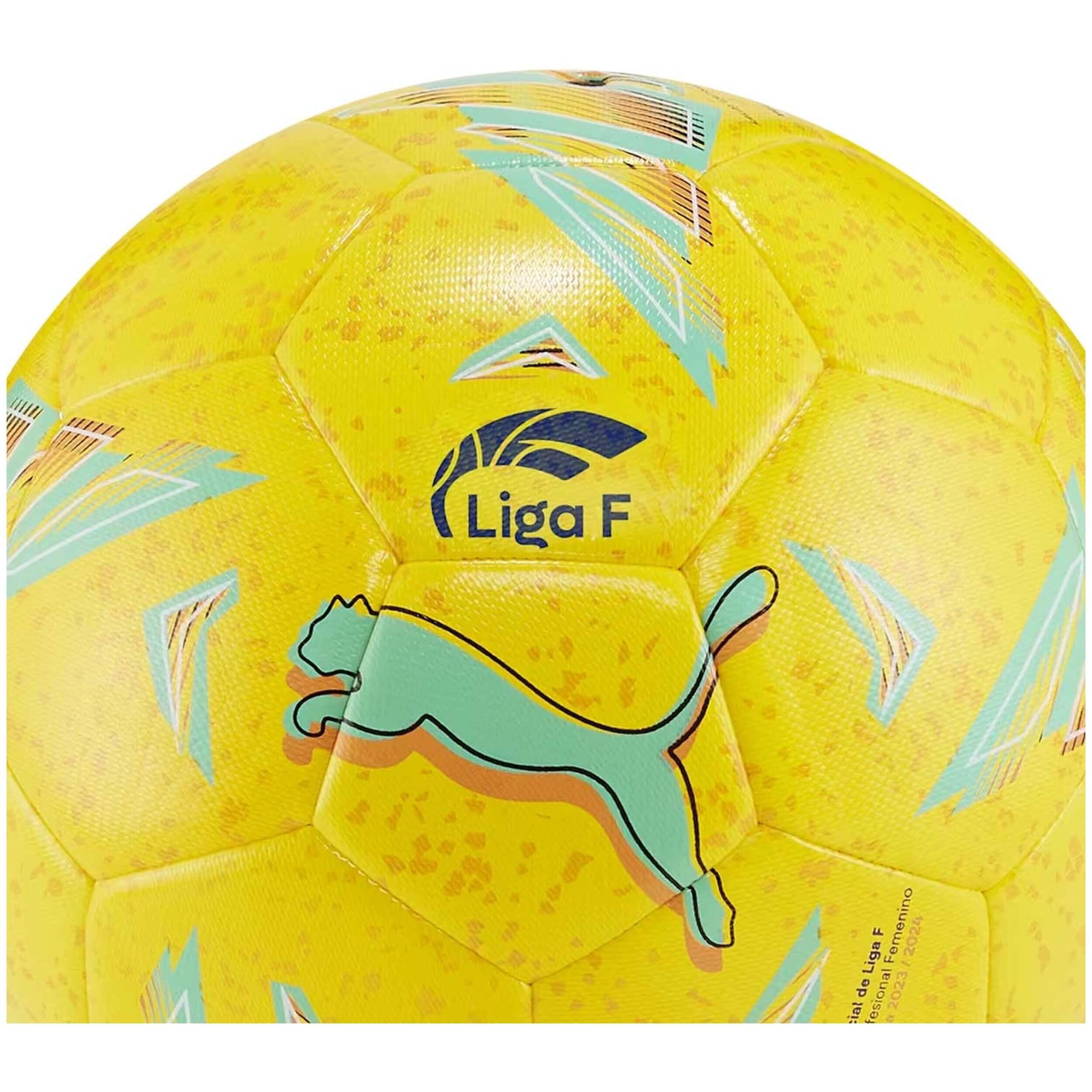 Balón de fútbol Orbita Liga F híbrido PUMA Dandelion Multi Colour Yellow 2/3