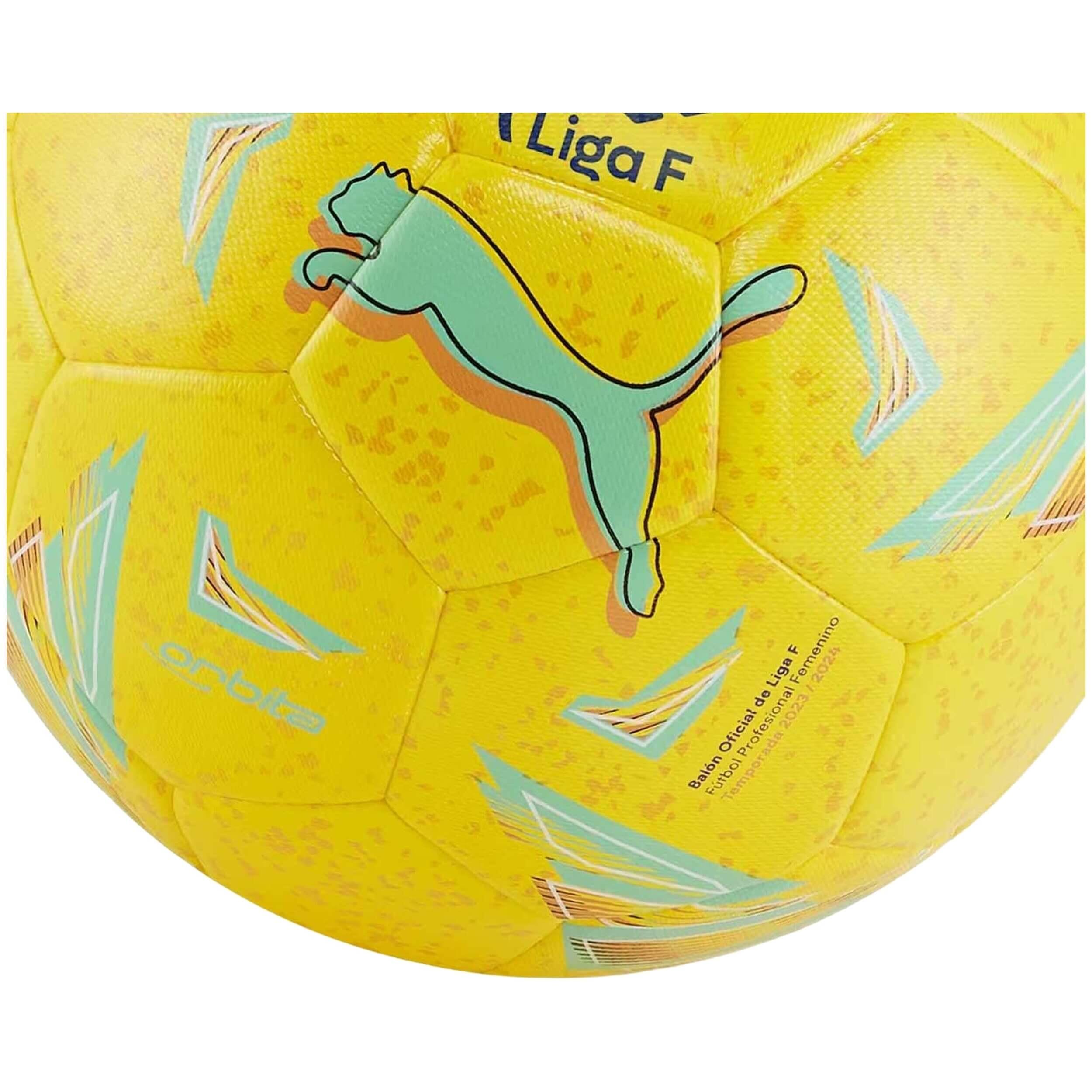 Balón de fútbol Orbita Liga F híbrido PUMA Dandelion Multi Colour Yellow 3/3