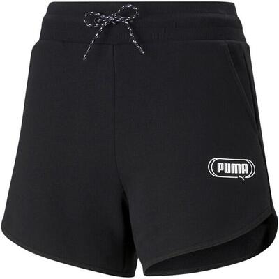 Korte broek puma rebel 4", zwart, dames