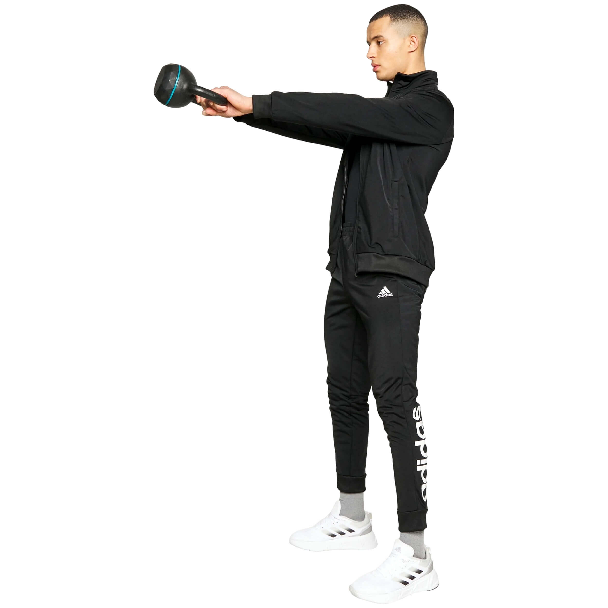 adidas Herren Trainingsanzug Linear Logo Tricot Tracksuit 2/2