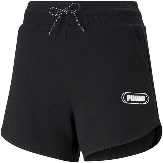 Shorts Puma Rebel 4", Noir, Femmes
