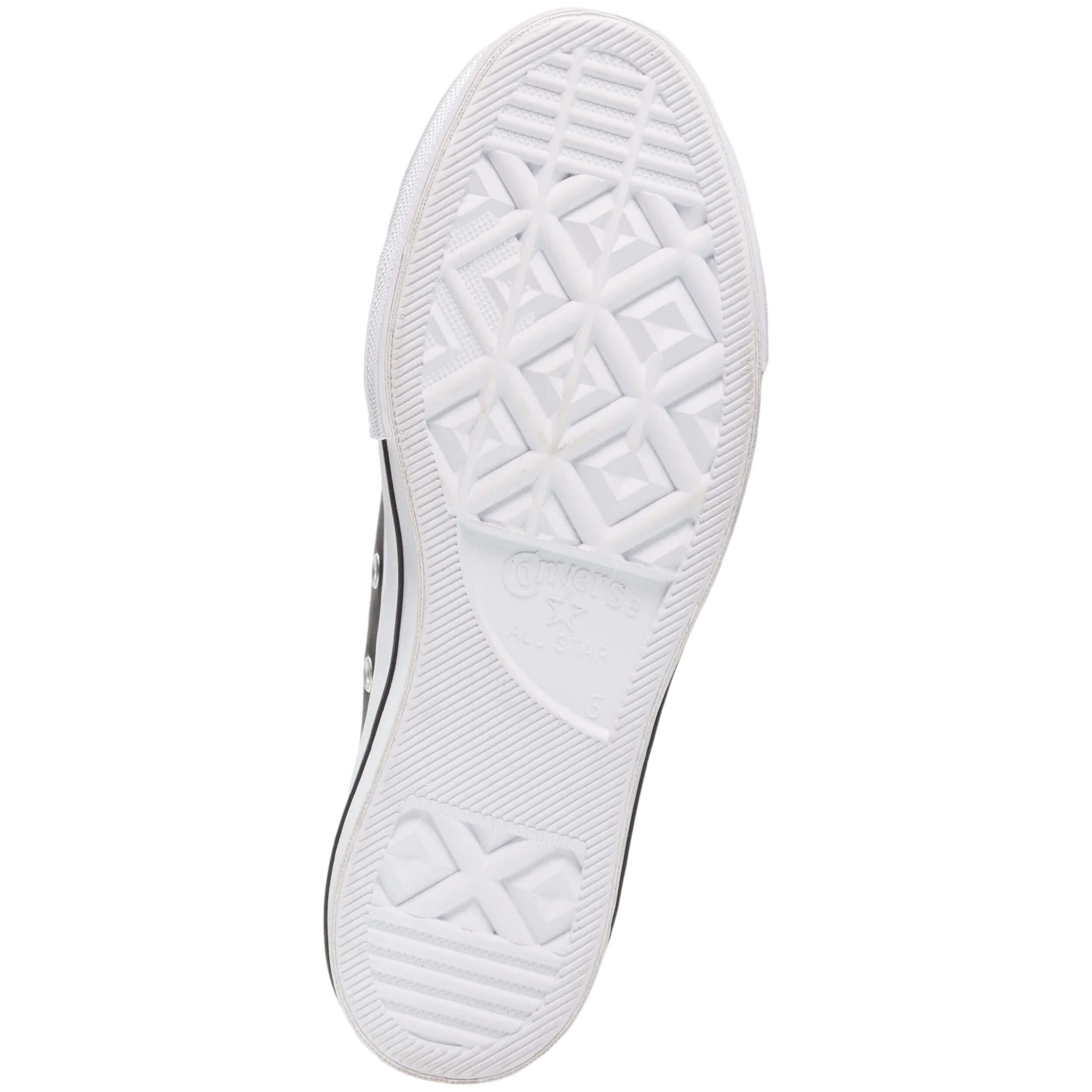 Baskets pour femmes Converse All star lift clean en cuir noir 7/7