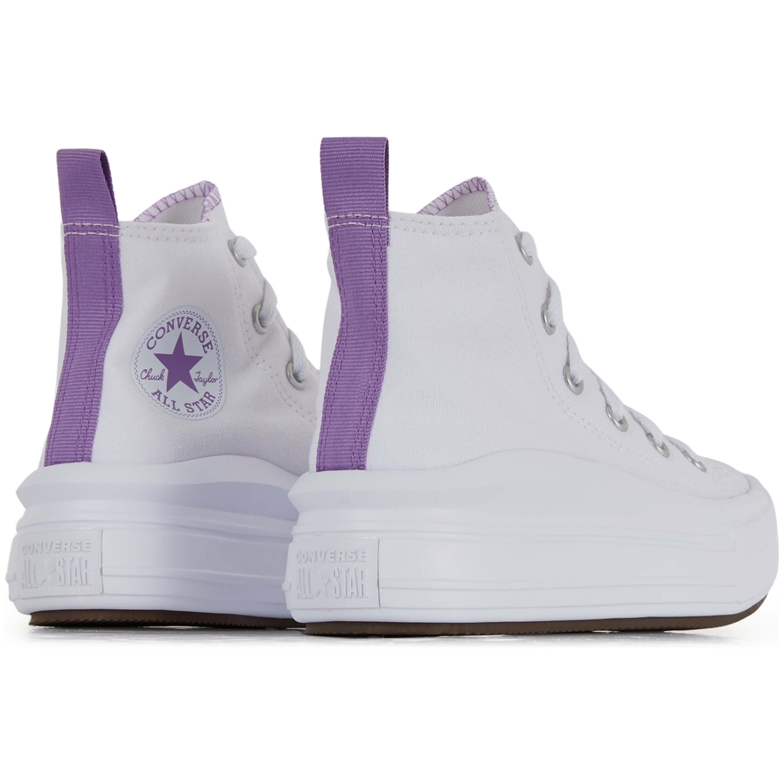 Chaussures pour fille Converse Move haute toile ps Blanc 4/4