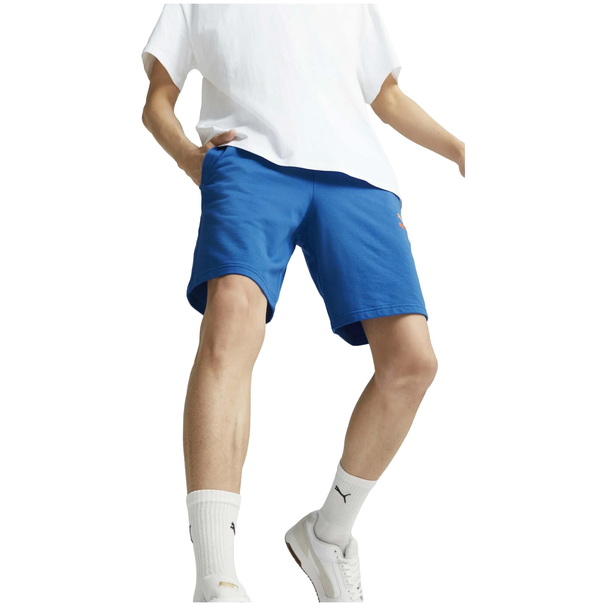 Calça para Homem Puma Classics logo baby Azul 3/6