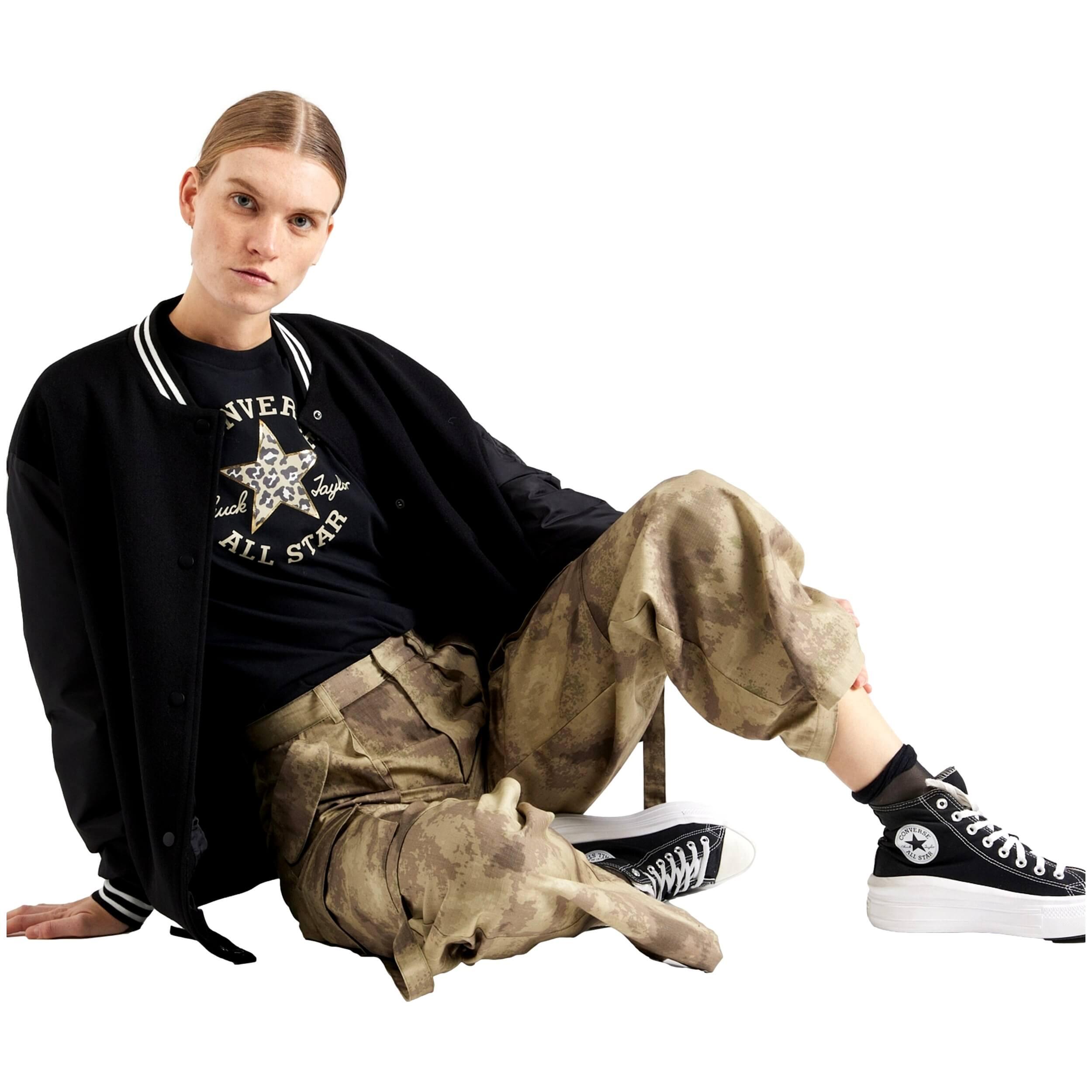T-shirts pour Femme Converse Noir 4/4