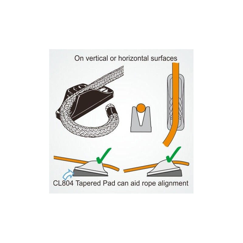 Clamcleat Zwart Nylon Jammer_CL209 - Clamcleat 2/2