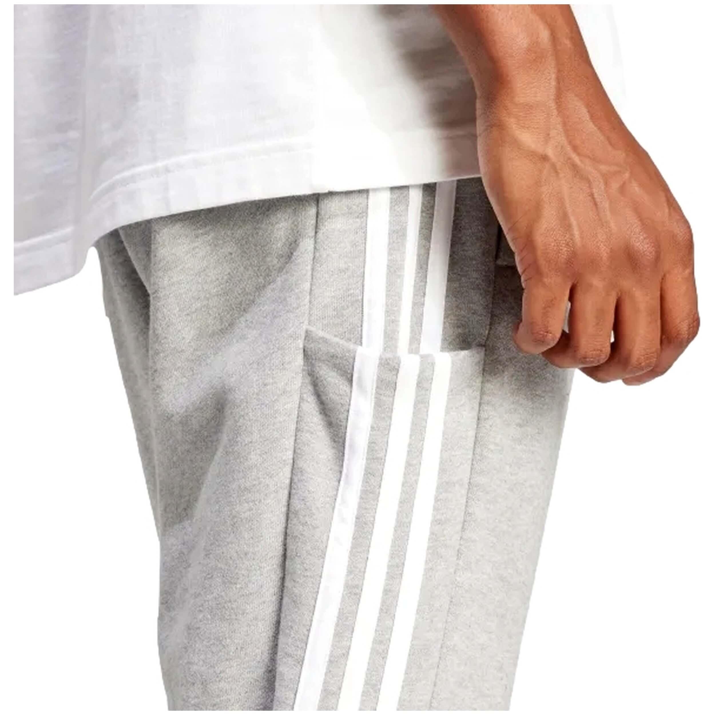 Calças Afuniladas em Moletão 3-Stripes Essentials 4/5