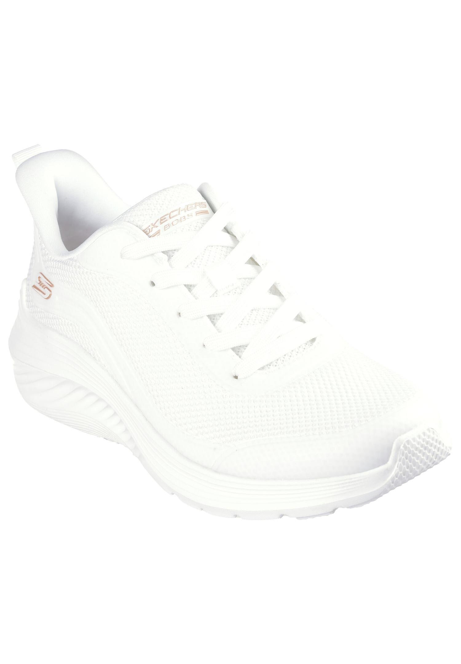 Skechers BOBS Sport Squad Waves - Still Wading Sneaker  Damen 117483 WHT 1/5