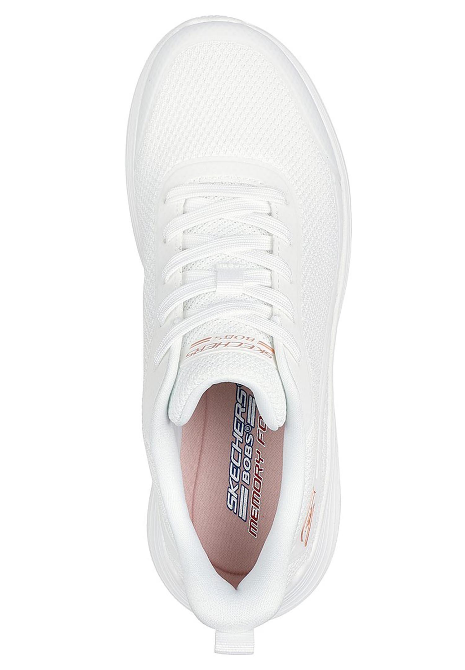 Skechers BOBS Sport Squad Waves - Still Wading Sneaker  Damen 117483 WHT 3/5