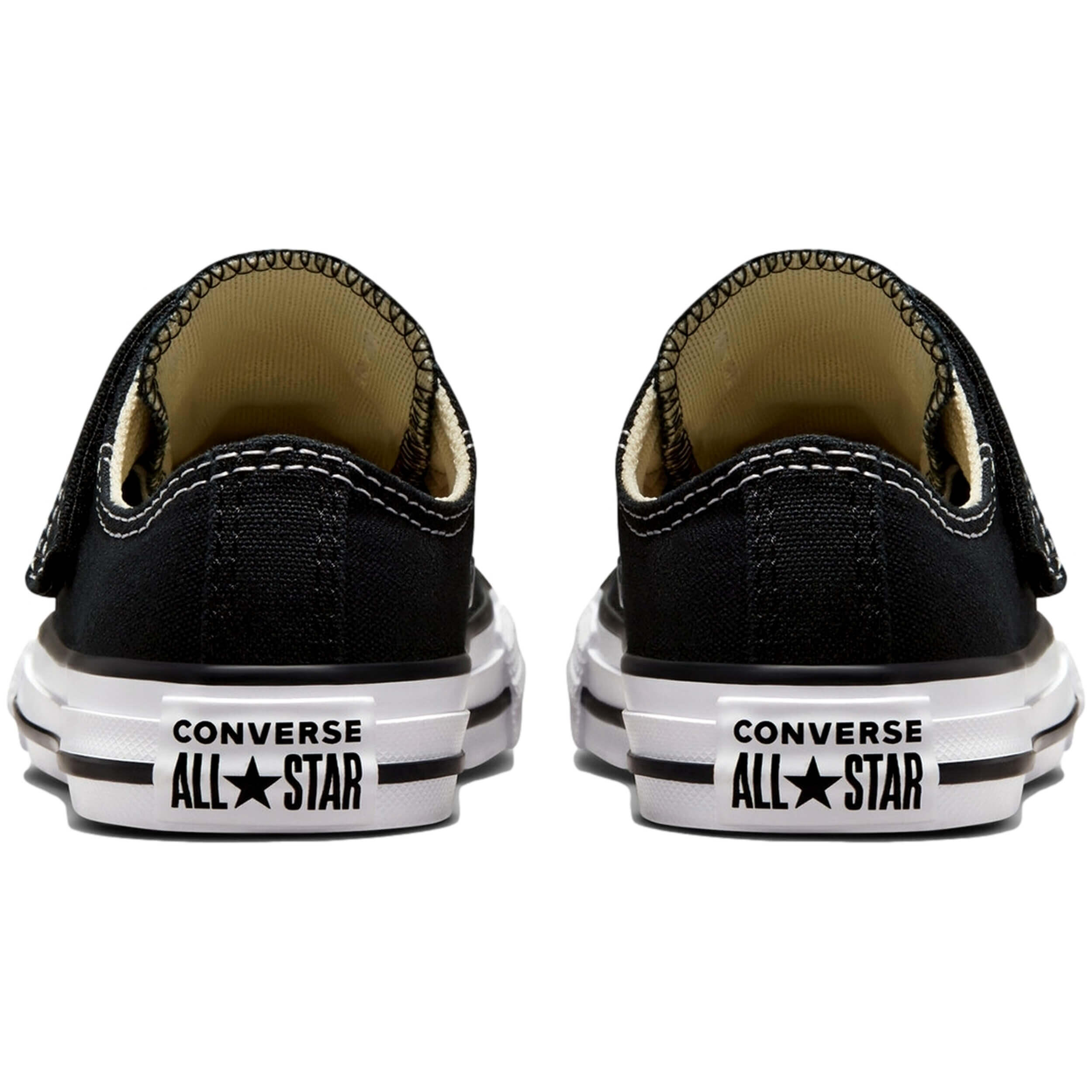 Scarpe da bambino Converse in tela bassa 1v nere 4/5