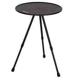 Aktive Table de camping pliante ronde noire, légère et compacte