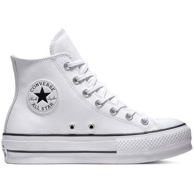 Sneakers da donna Converse All Star Lift Leather High Bianche