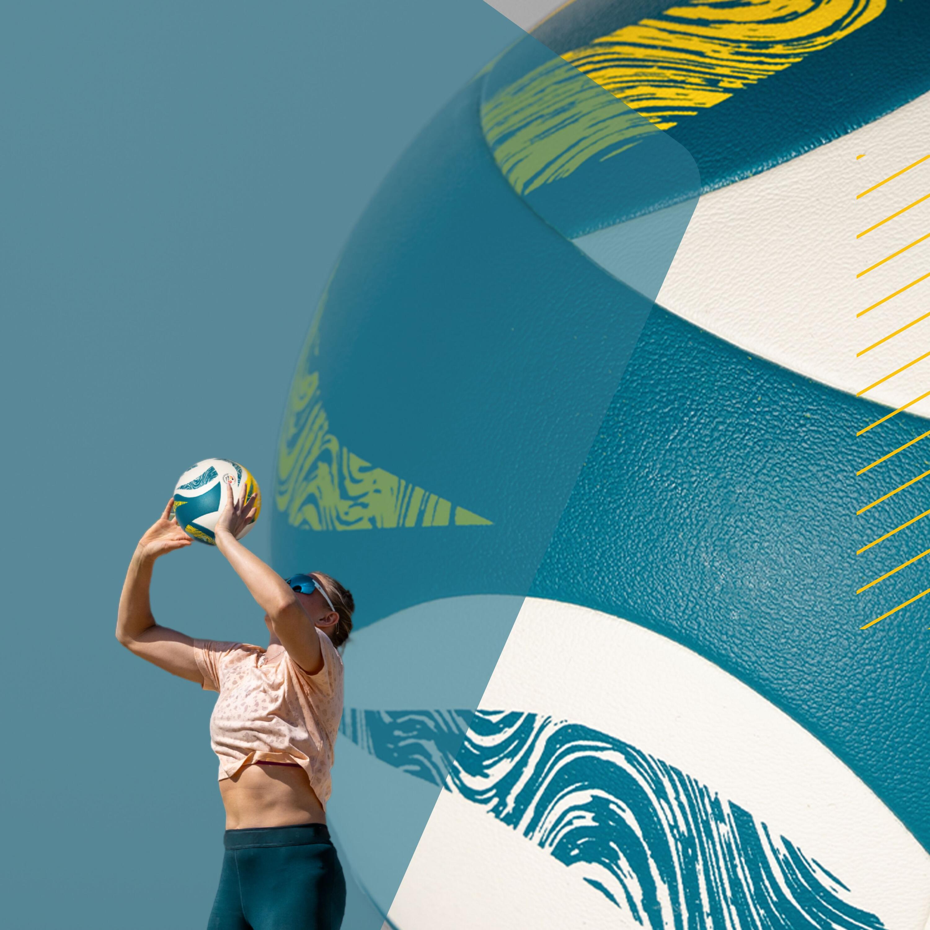 Beachvolleyball SunPro - offizielle Größe und DVV1 zertifiziert 3/4