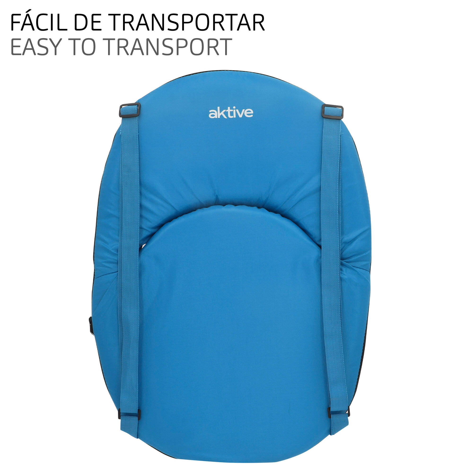 Aktive Sedile pieghevole blu con schienale regolabile 6/7