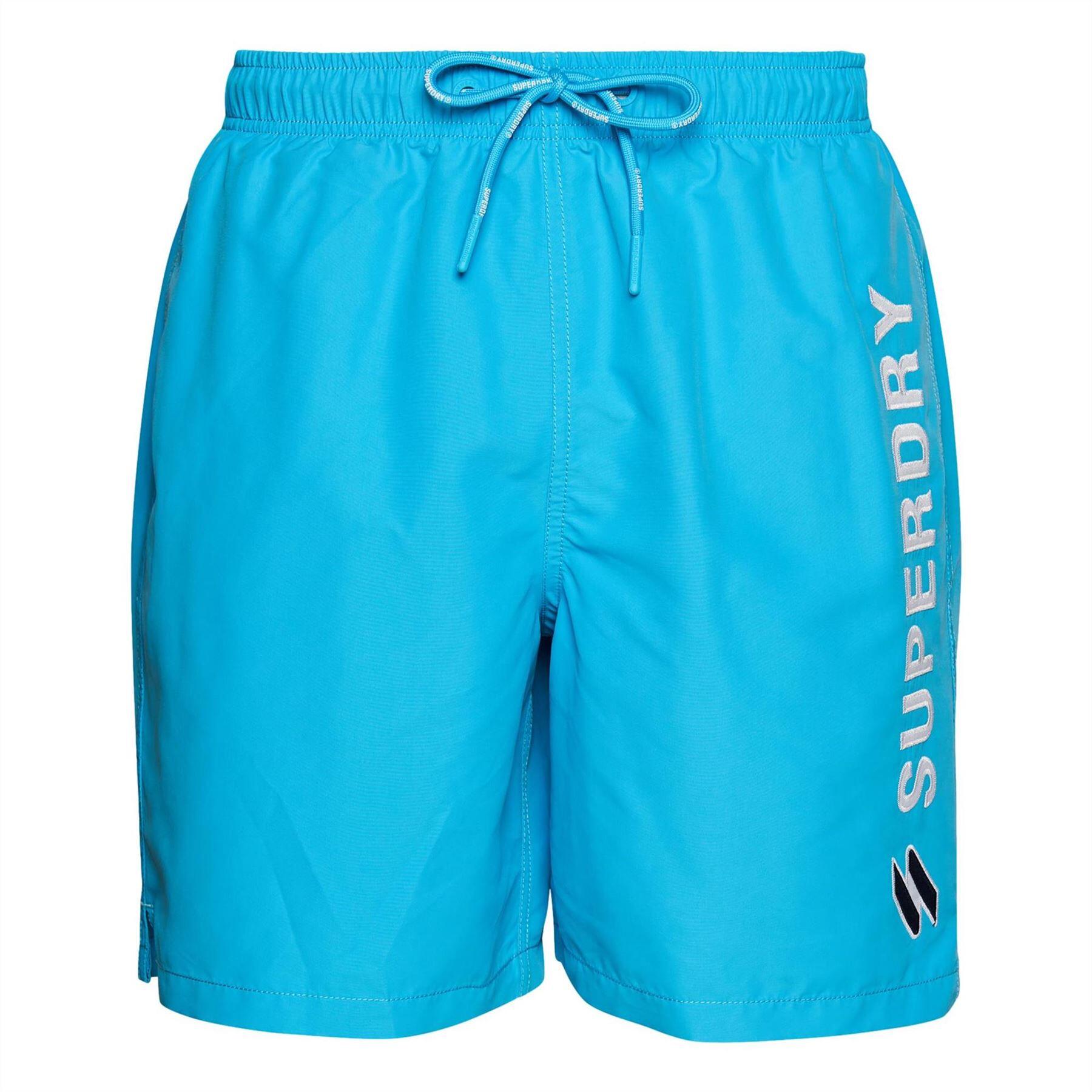 Superdry - Maillot De Bain Superdry Code Applque 19inch Swim Short Pour Homme - Short - Bleu - Decathlon