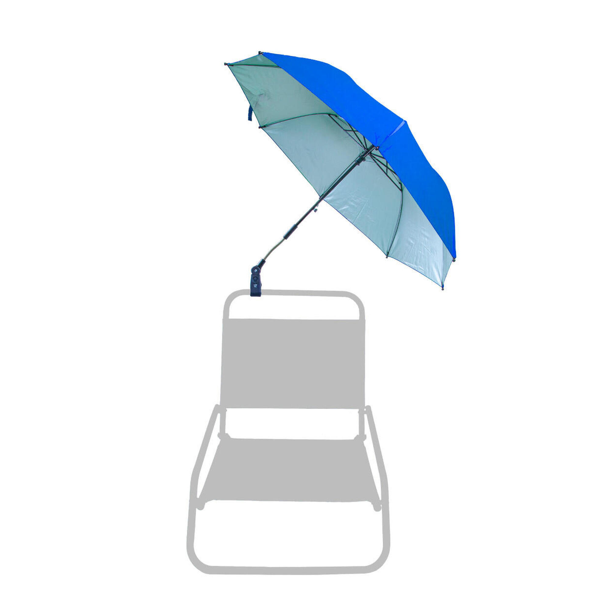 Sun & Surf - Parasol Individuel Avec Clip Pour Chaise De Plage - Parasol - Bleu - Taille Unique - Decathlon