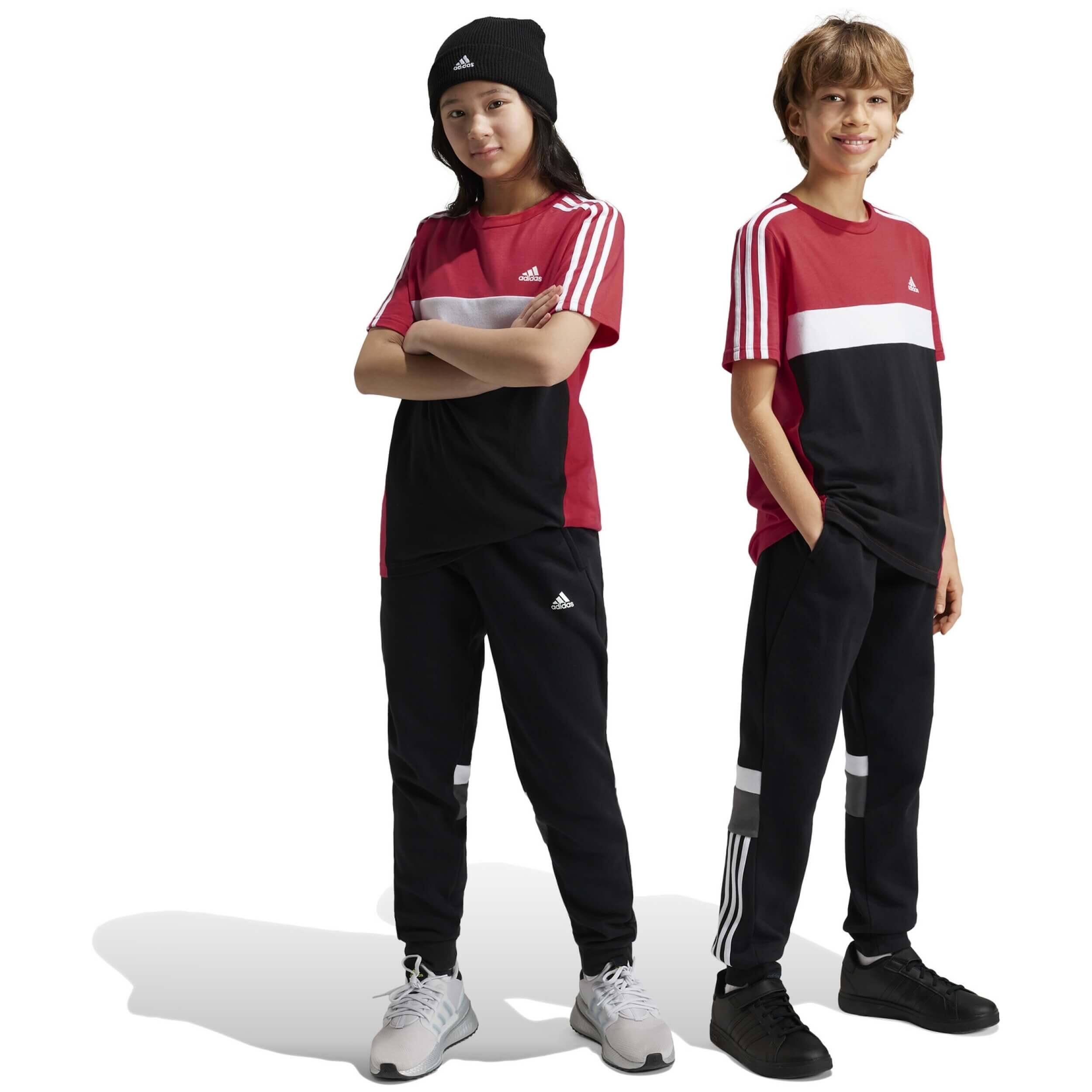 Pantalon largo Adidas Tiberio 3-Stripes para niños unisex 2/5