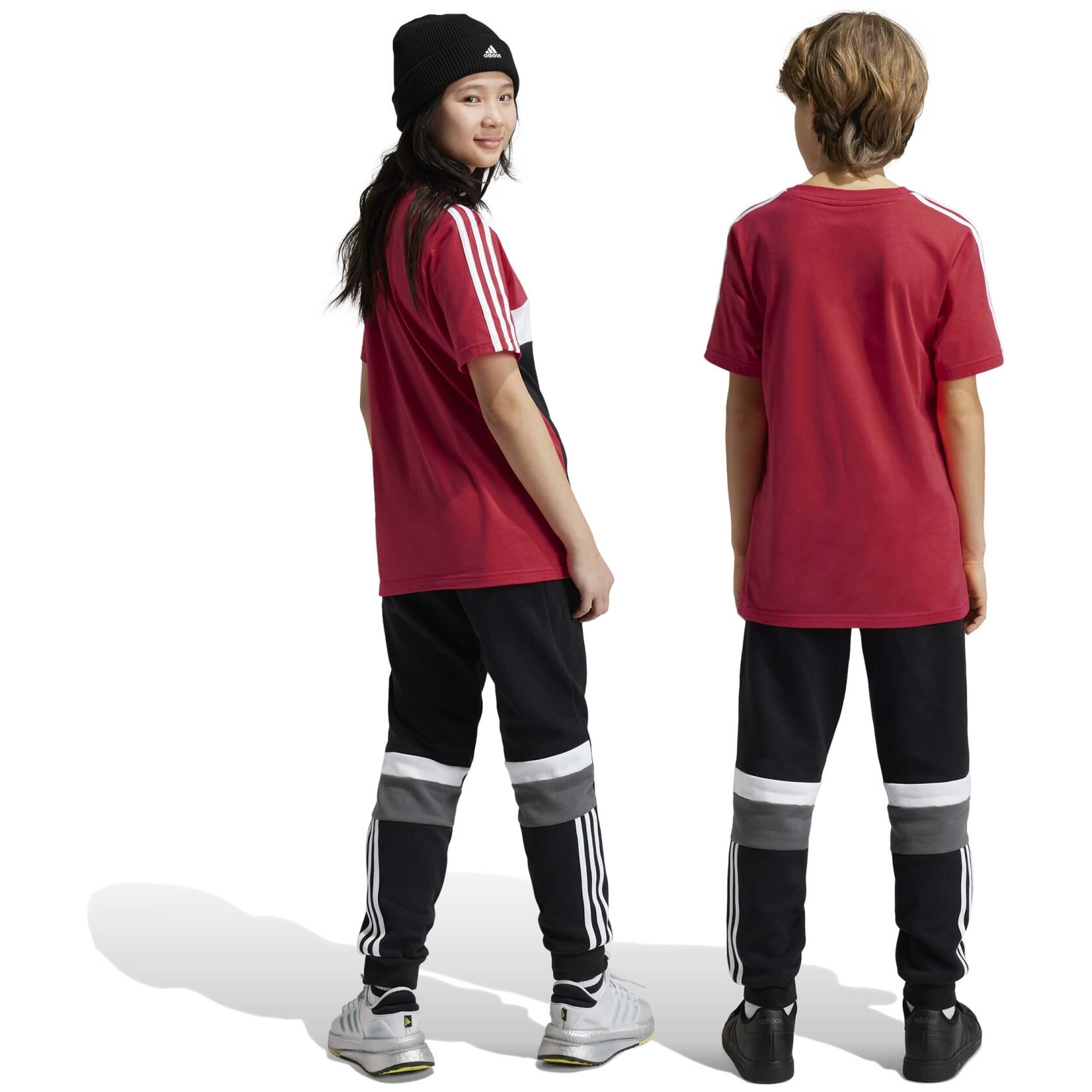 Pantalon largo Adidas Tiberio 3-Stripes para niños unisex 4/5