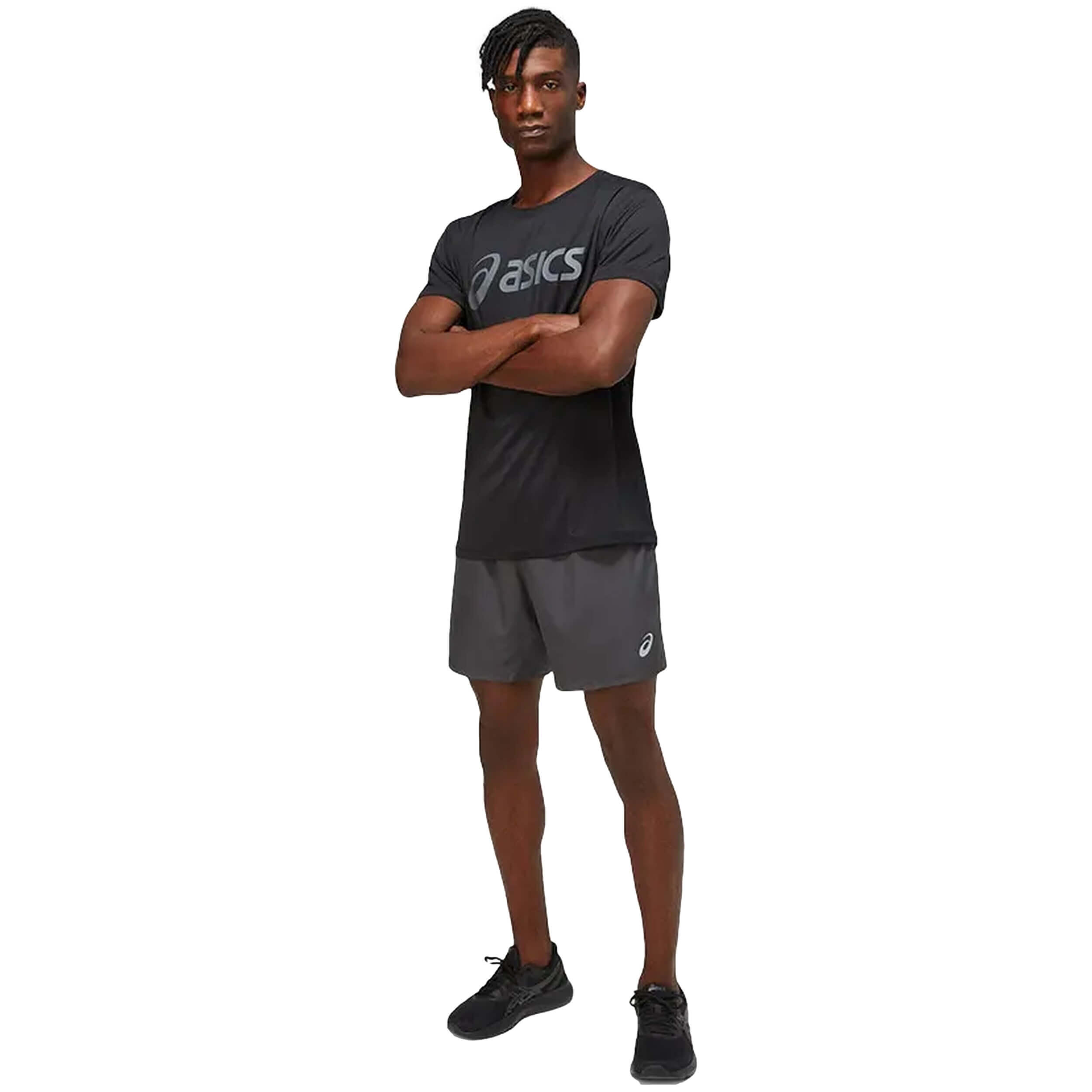 Maglia a Maniche Corte Uomo Asics Core Nero 6/6