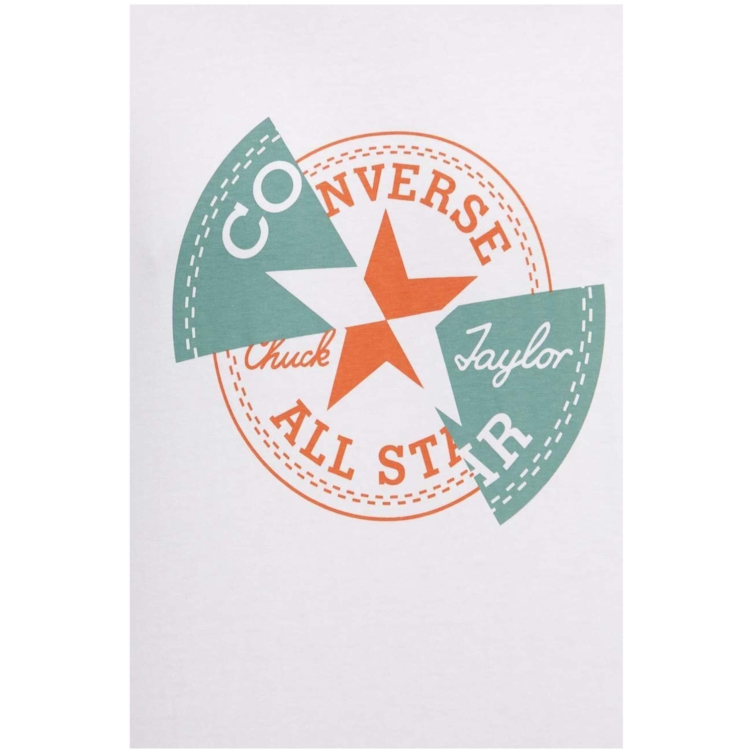 Men's T-shirt Converse chuck patch White 4/4