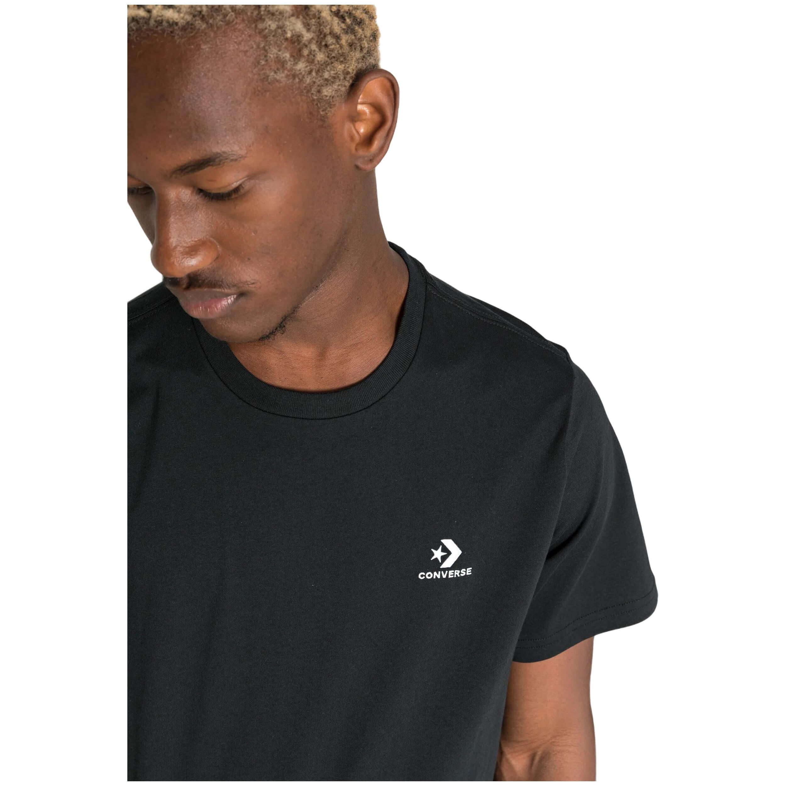 T-shirt Converse go-to brodé blanc. 5/5