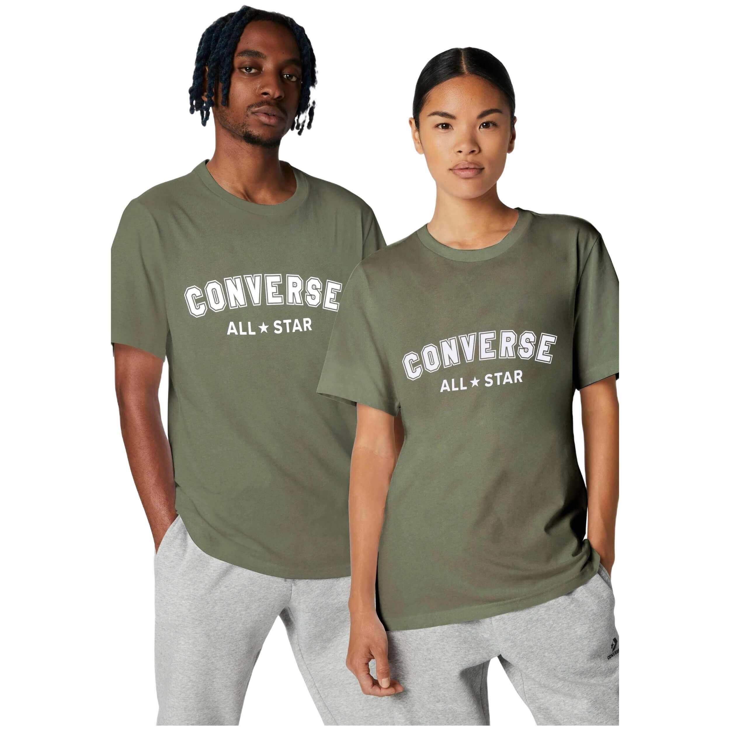 T-shirts pour hommes Converse Vert 3/3