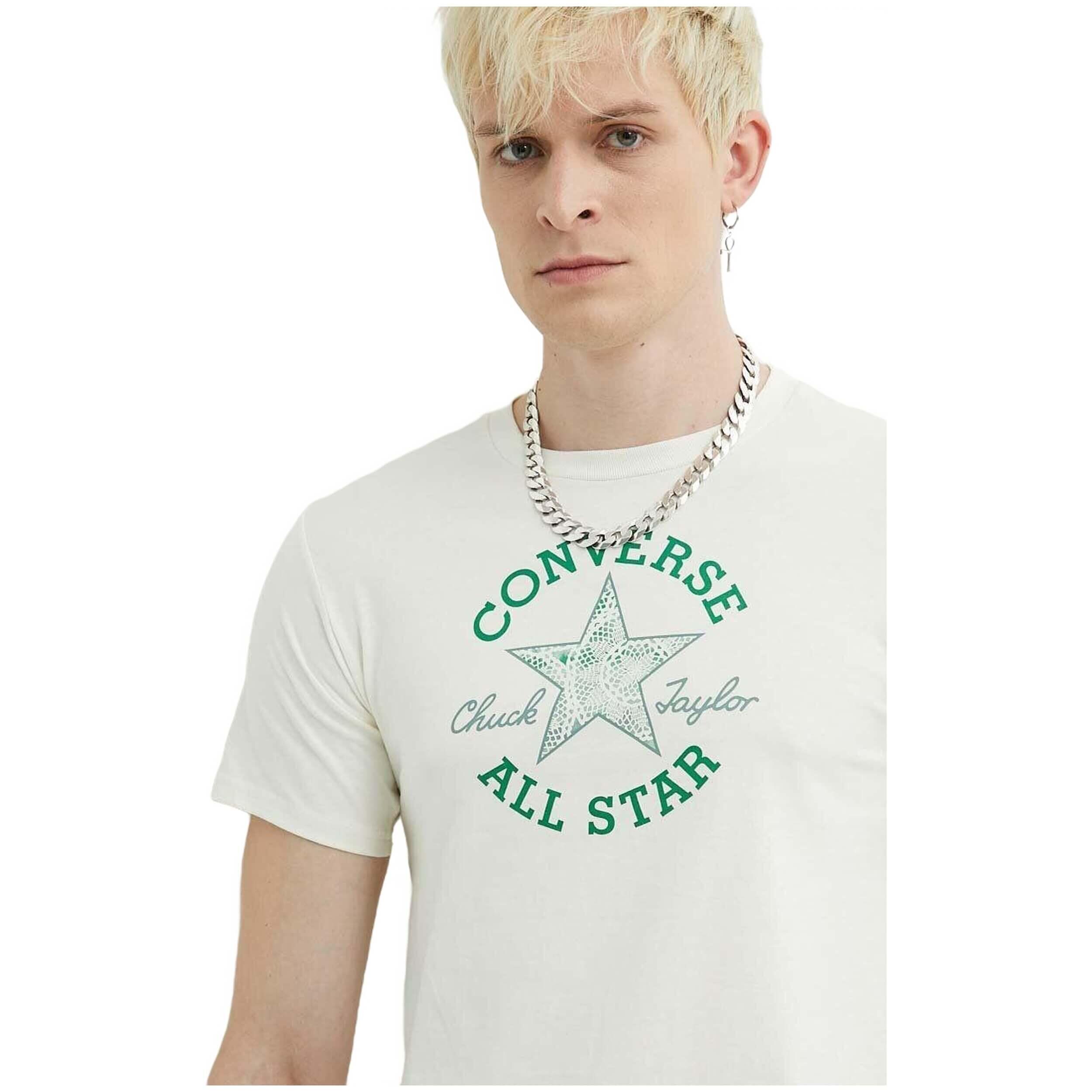T-shirt pour homme Converse chuck patch jaune 5/5