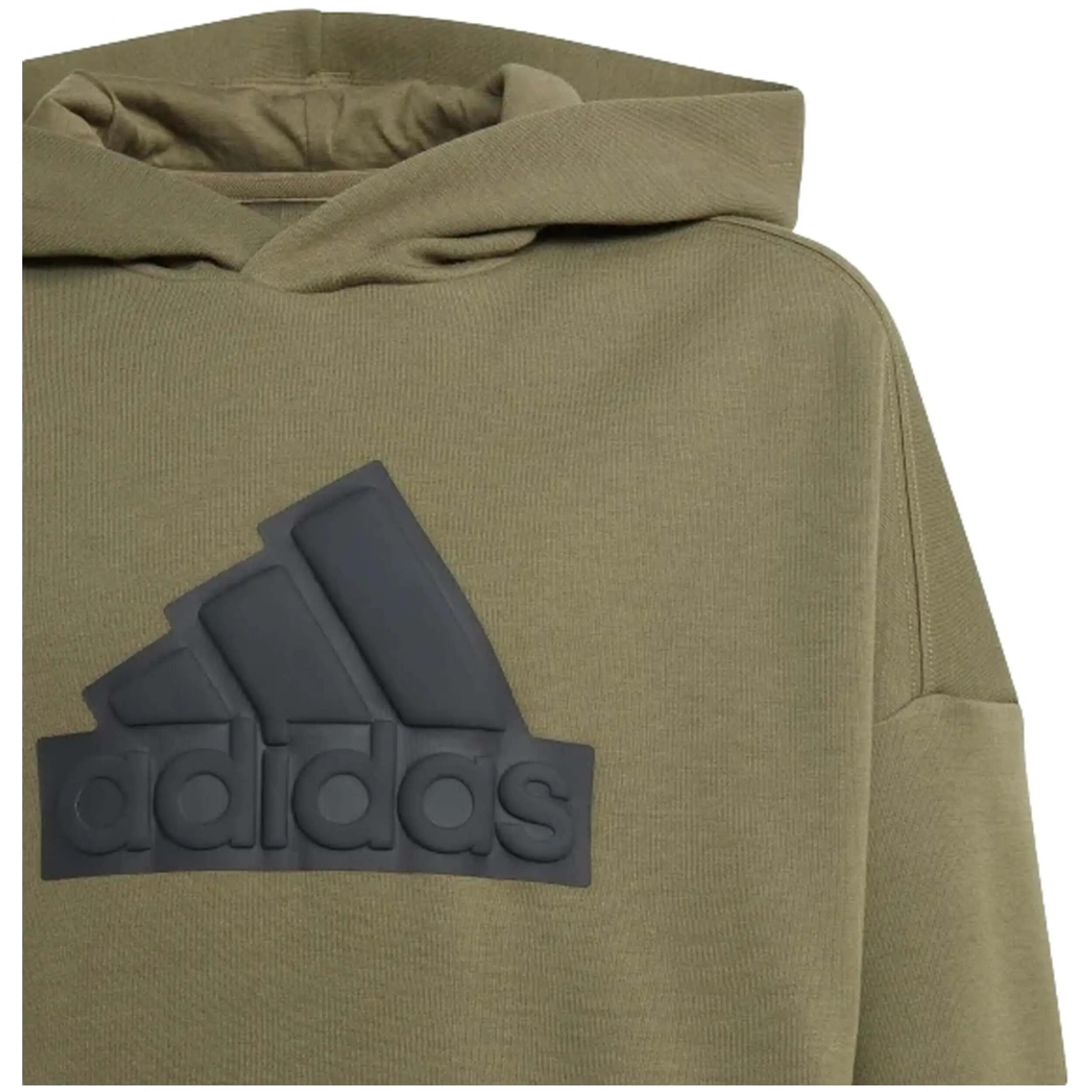 Sweat à capuche FI LOGO Kaki Enfant 3/5