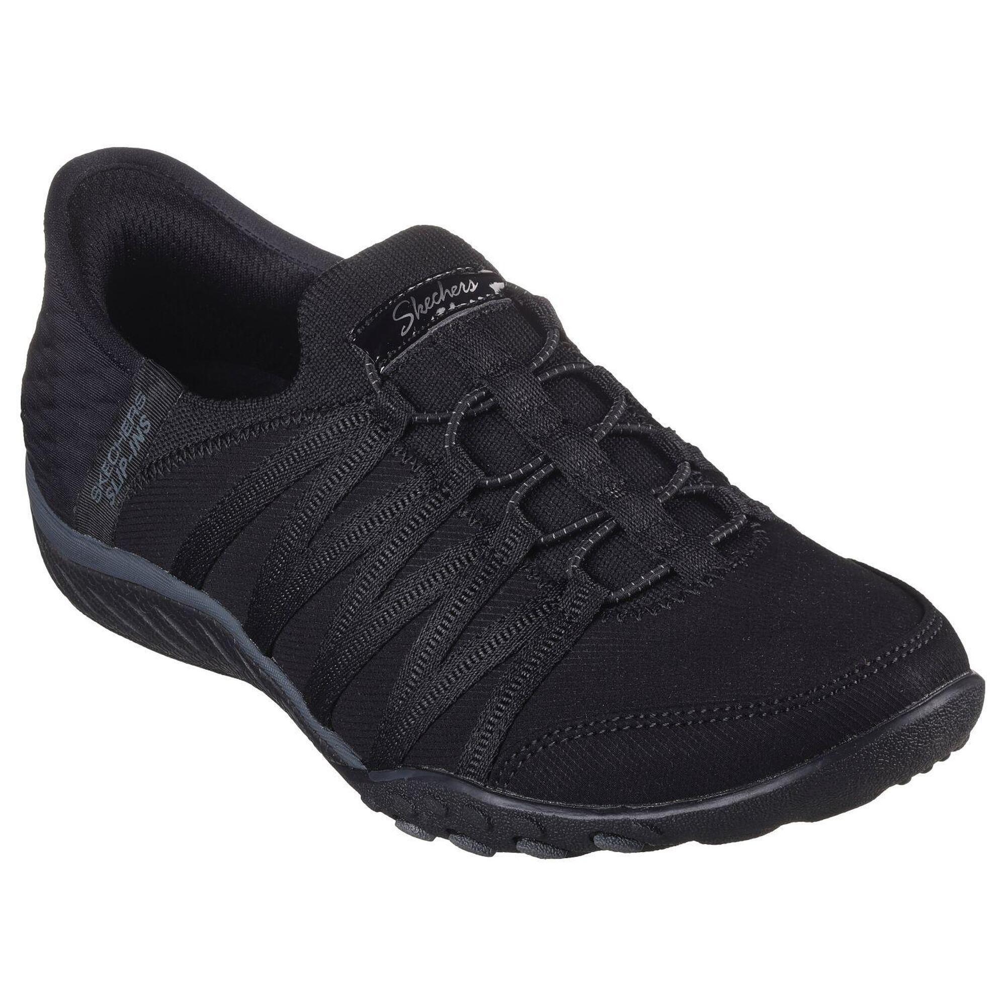 Skechers - Femme Breathe-easy Roll-with-me Slip-on Noir - Baskets - Noir - 38 - Decathlon