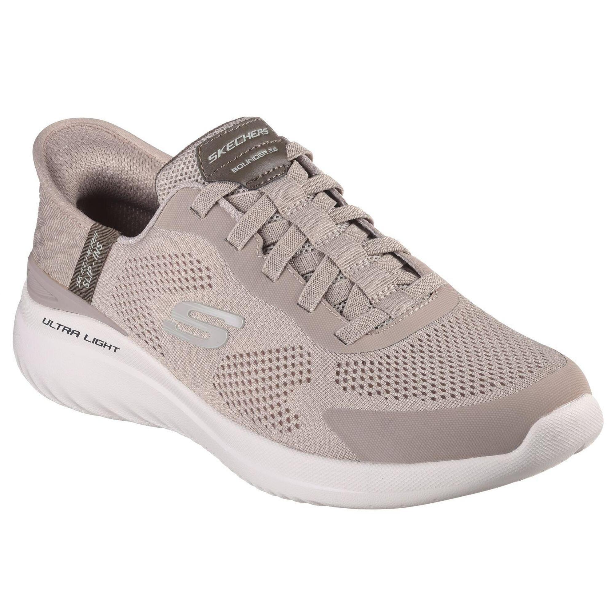 Skechers - Homme Bounder 2.0 Emerged Slip-on Taupe - Chaussures De Sport - Marron - 45 - Decathlon