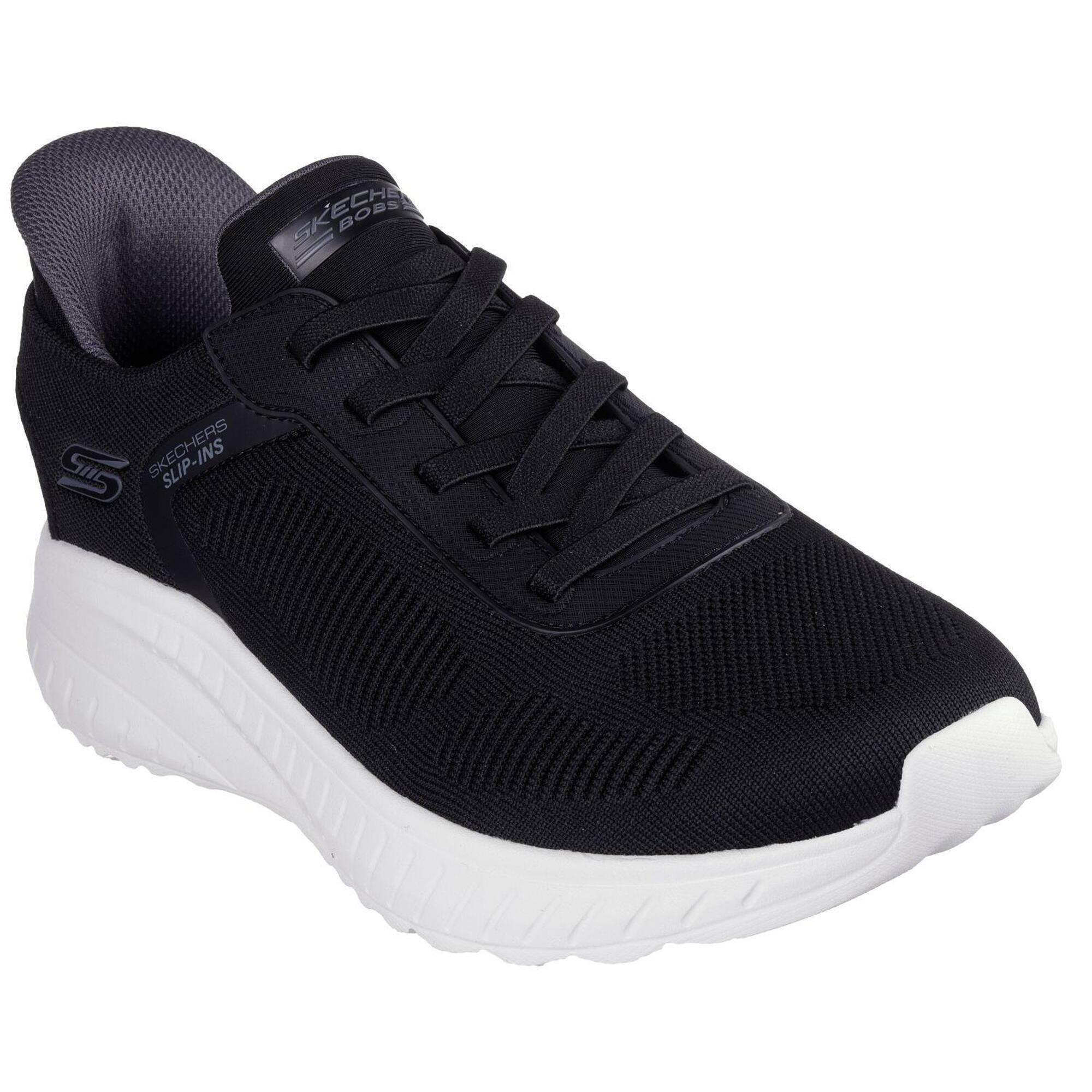 Skechers - Homme Bobs Squad Chaos Solid Step Slip-on Noir - Baskets - Noir - 46 - Decathlon