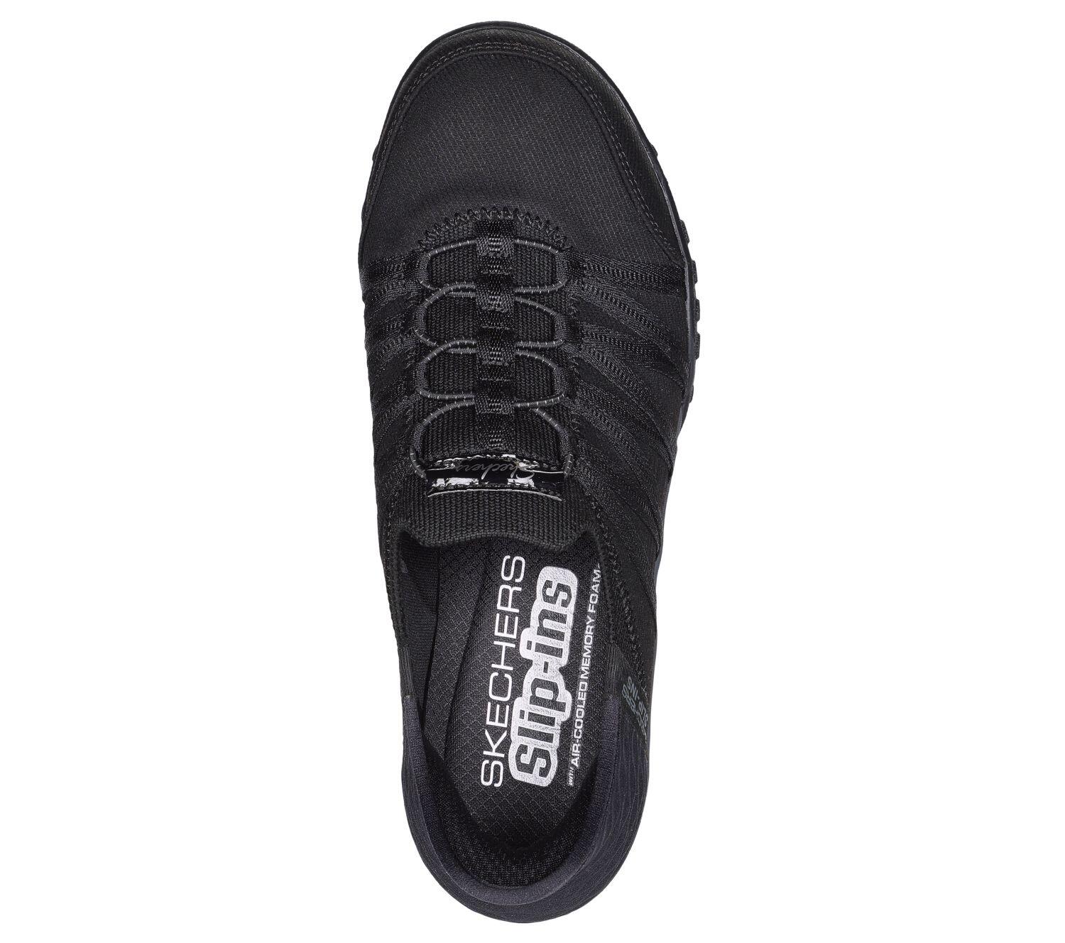 Sapatilhas Mulher Skechers Slipins Breathe Easy Roll Me Preto 2/7