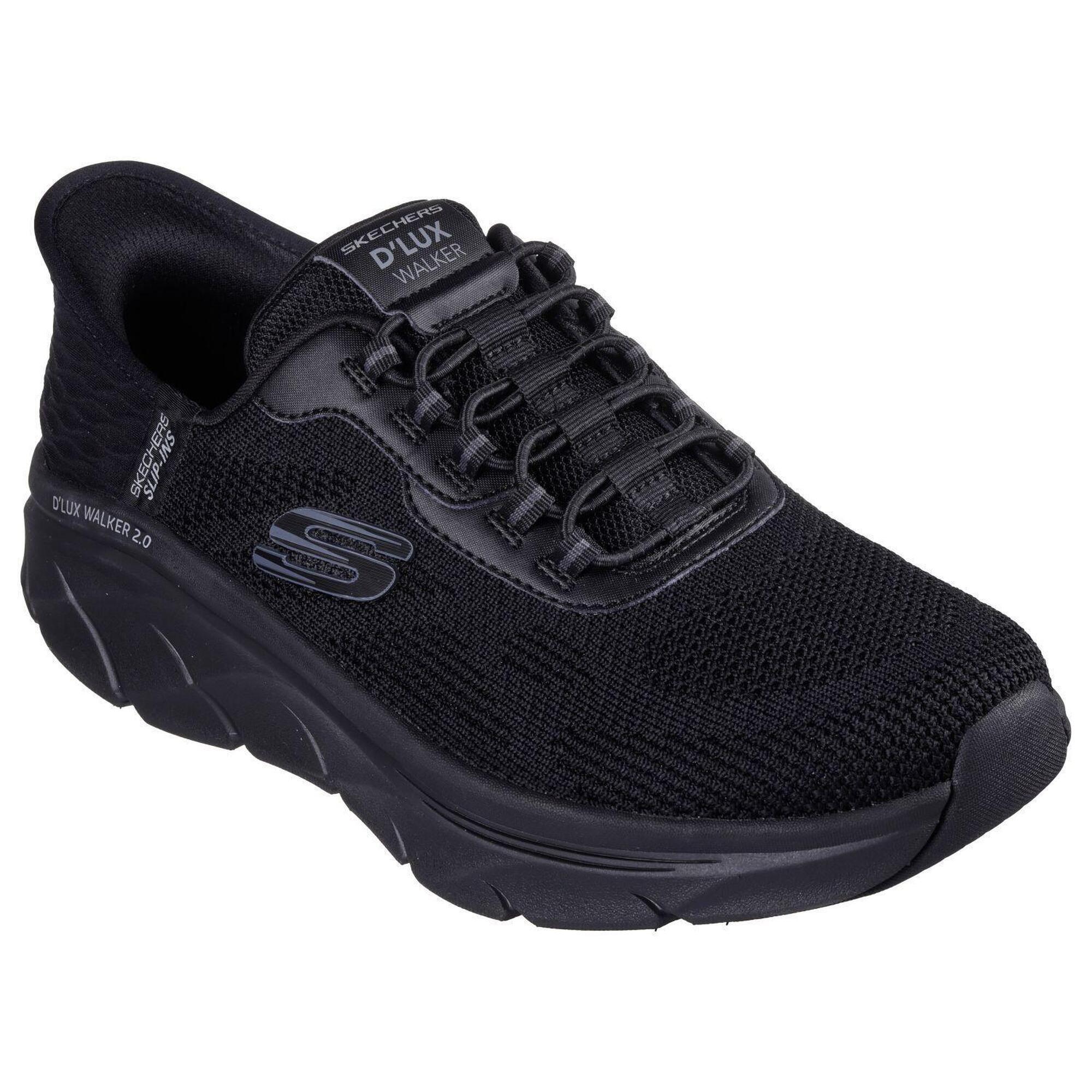 Skechers - Homme D'Lux Walker 2.0 Rezinate Slip-on Noir - Baskets - Noir - 46 - Decathlon
