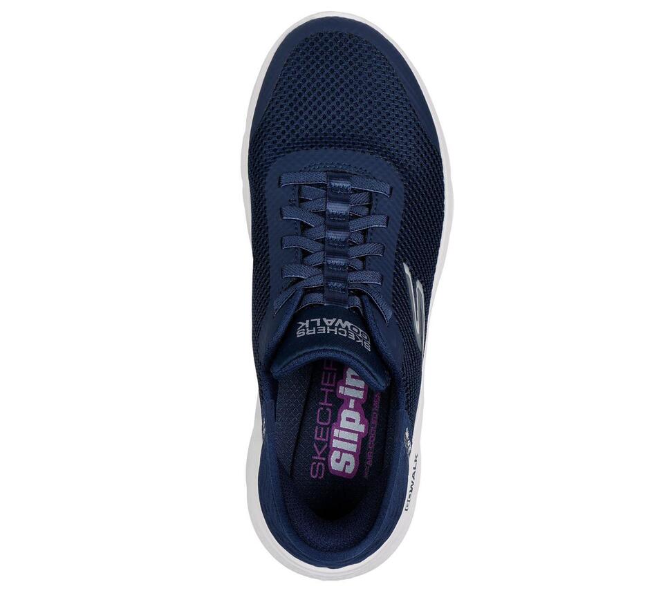 Damskie GO WALK FLEX GRAND ENTRY Slip-On Granatowy / Biały