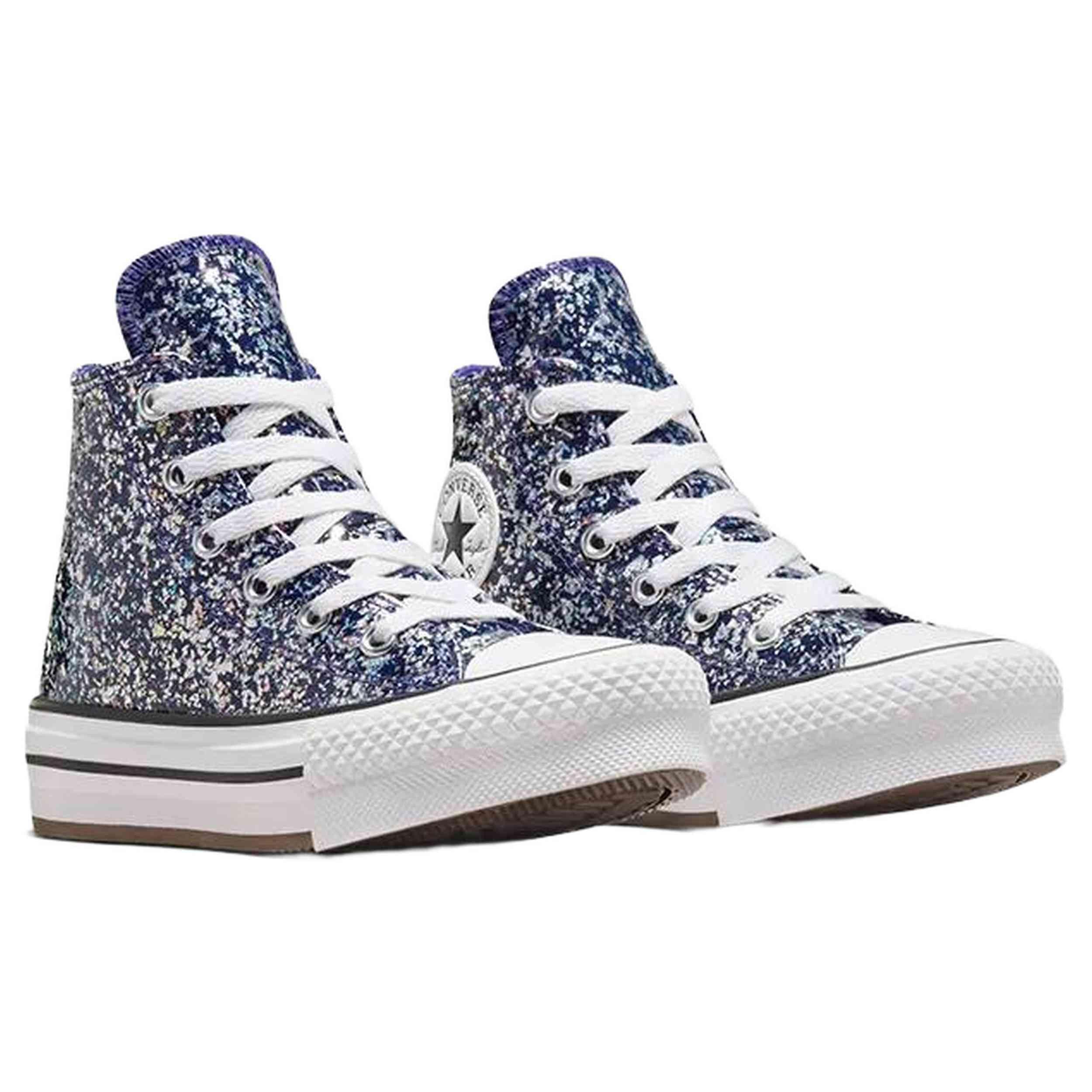 Chaussures de fille Converse Eva violettes 4/5