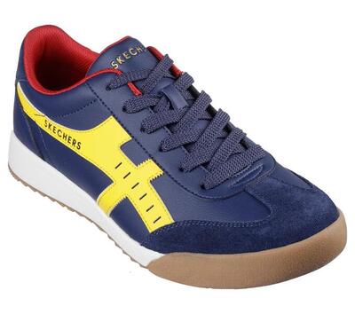 Men zinger manzanilla totale sneakers marineblauw / geel