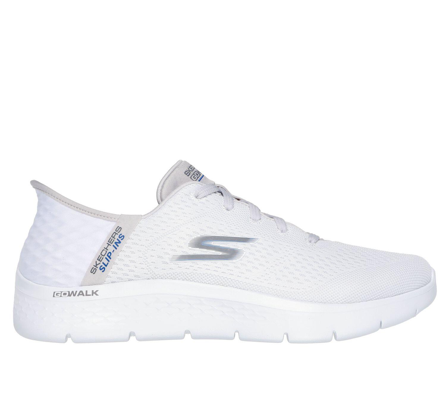 Skechers Herren GO WALK FLEX - New World Sneakers Slip ins Vegan 216505 WGY weiß 5/7
