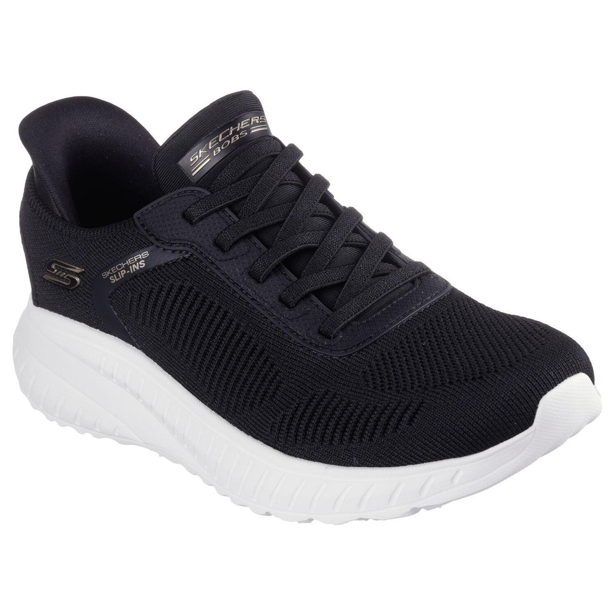 Skechers - Femmes Bobs Squad Chaos Current Muse Slip-on Noir - Baskets - Noir - 38,5 - Decathlon