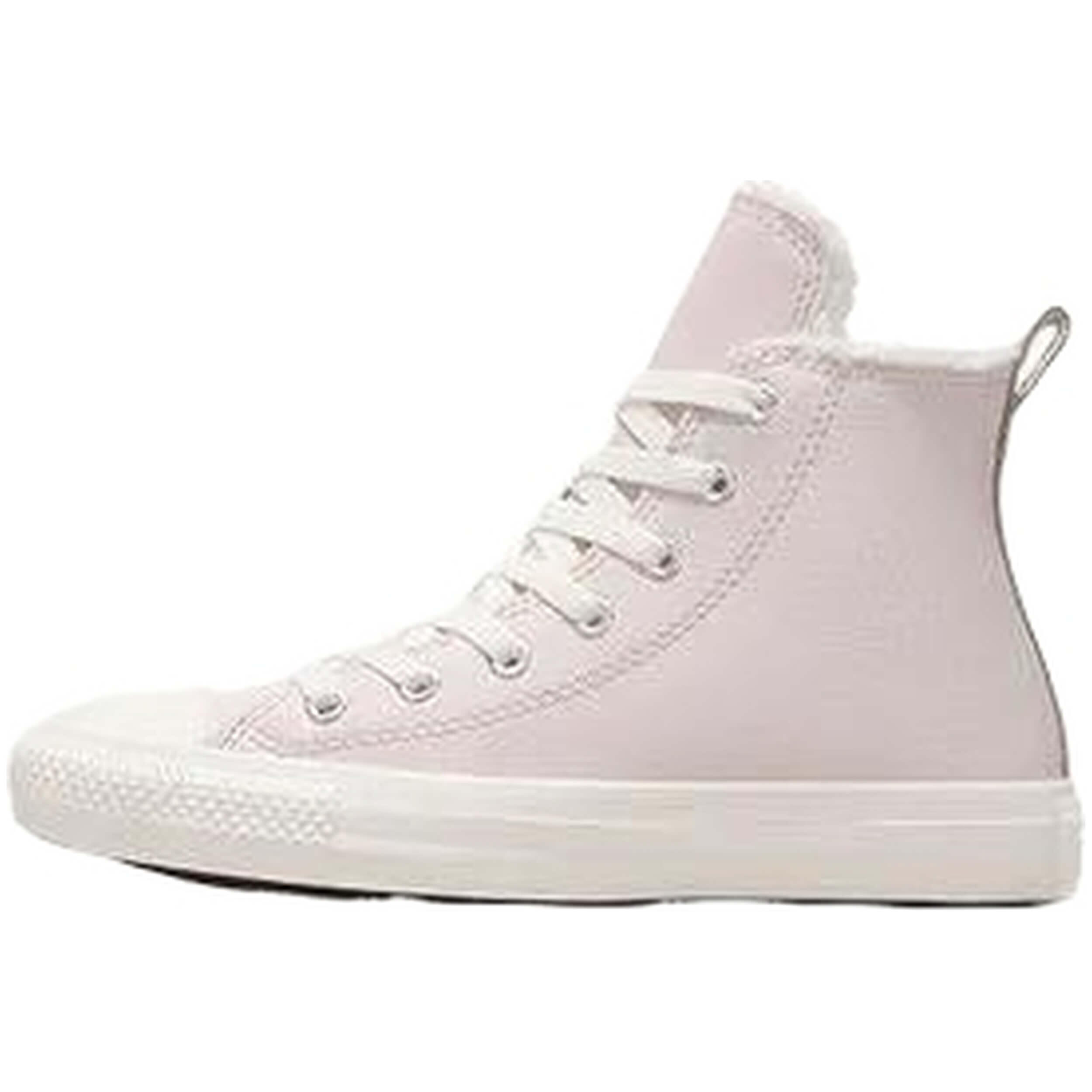Chaussures pour fille Converse Leather & sherpa rose 2/5