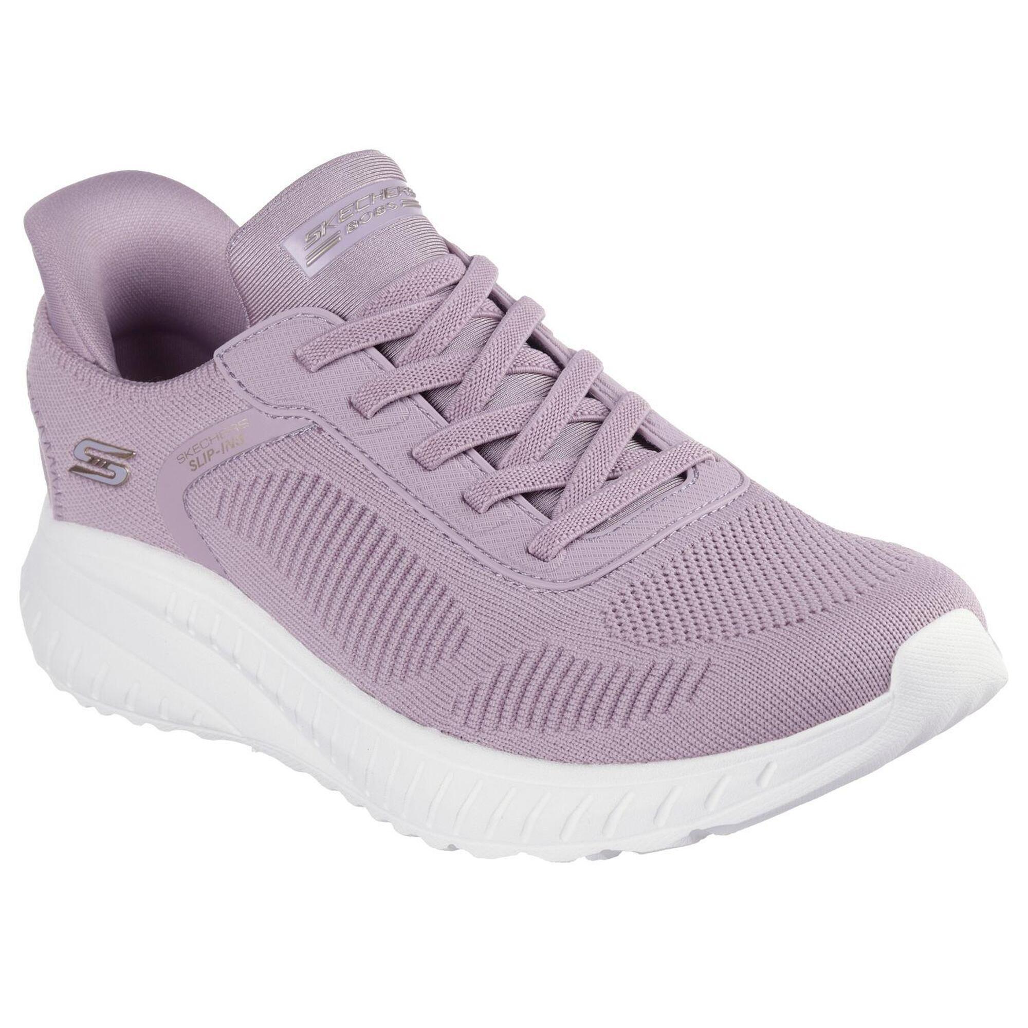 Skechers - Femmes Bobs Squad Chaos Current Muse Slip-on Lavande - Chaussures De Sport - Mauve|rose - 36,5 - Decathlon