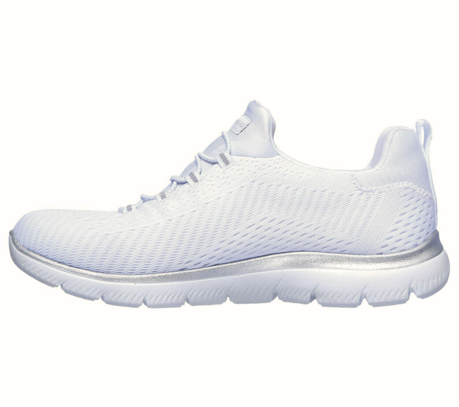 Dames SUMMITS FAST ATTRACTION Sneaker Wit / Zilver 4/6