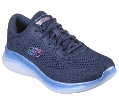 Dames skech-lite pro stunning steps sneaker marineblauw / blauw