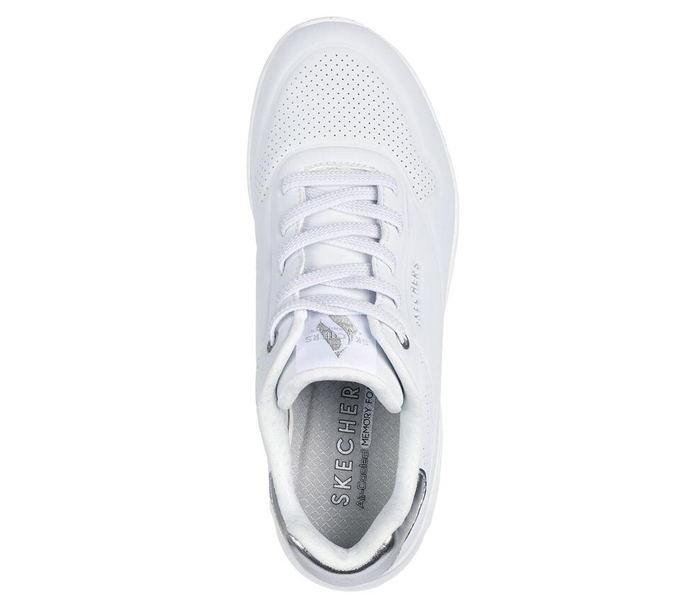 Damskie UNO SHIMMER AWAY Sneakersy Biały / Srebrny