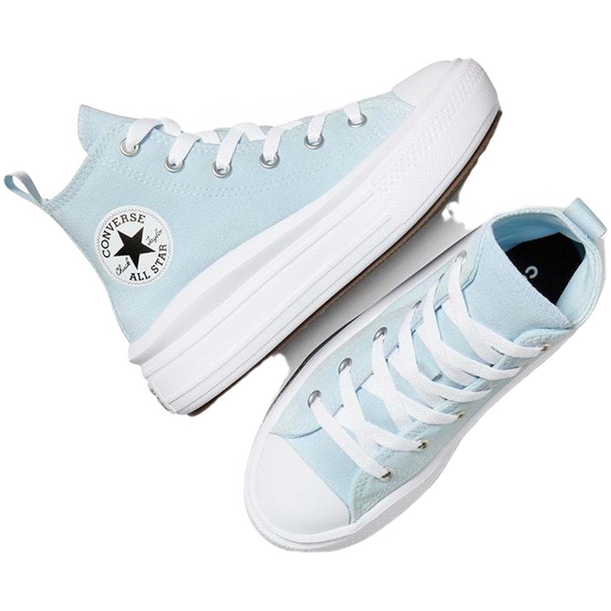 Chaussures pour fille Converse Move haute toile ps Bleu 4/5