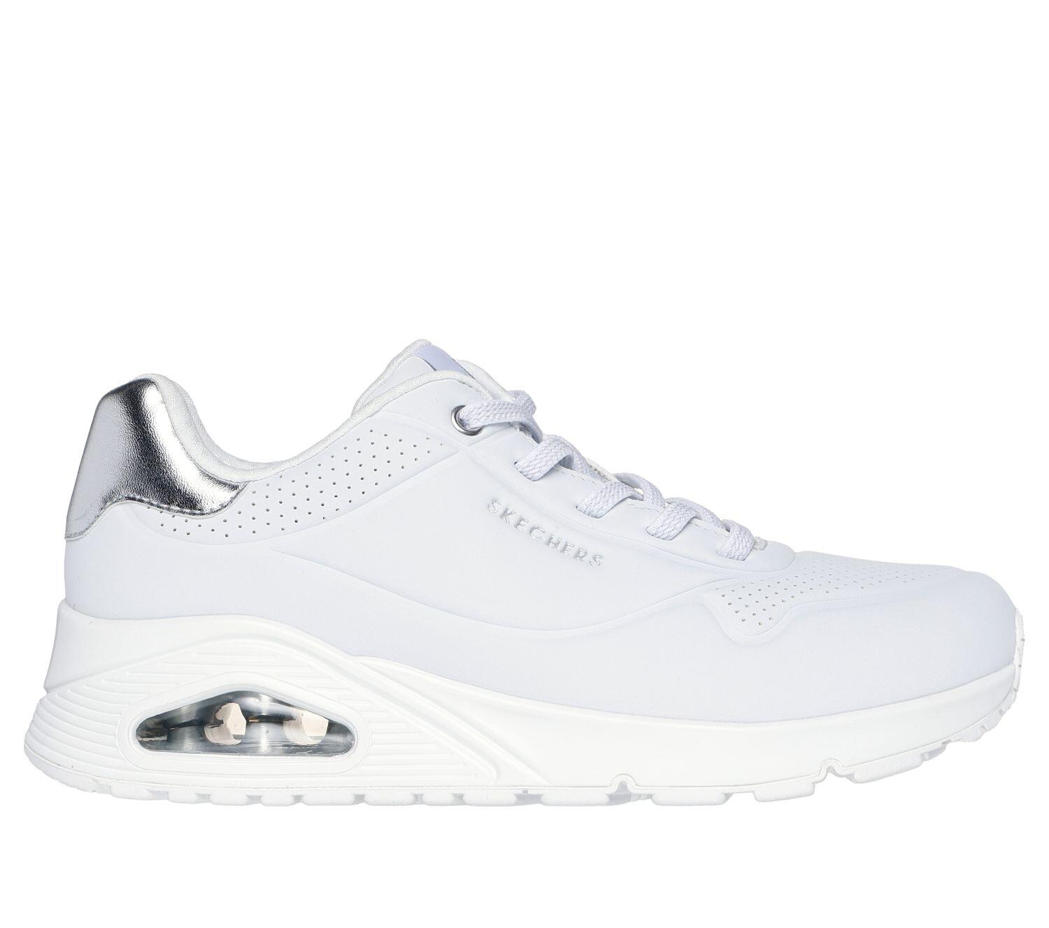 Femmes UNO SHIMMER AWAY Sneaker Blanc / Argent 5/6
