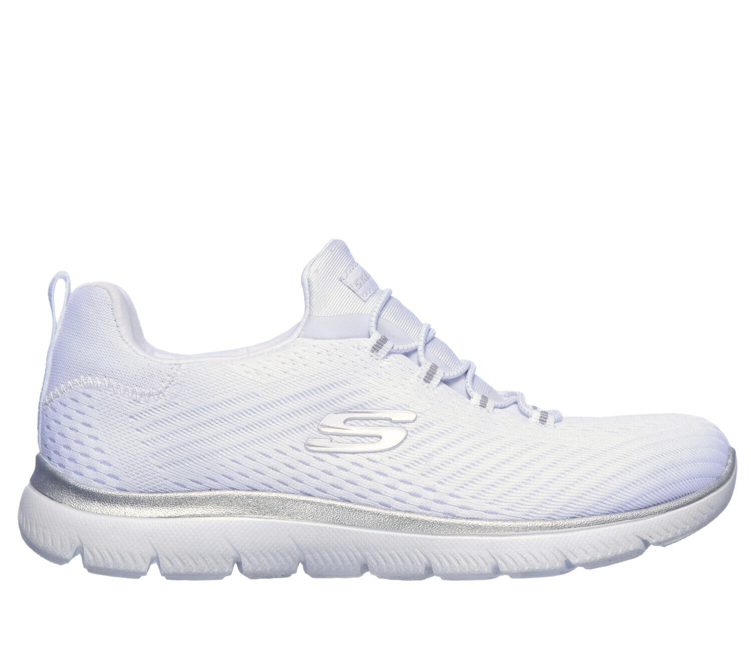 Damen SUMMITS FAST ATTRACTION Sneaker Weiß / Silber 5/6
