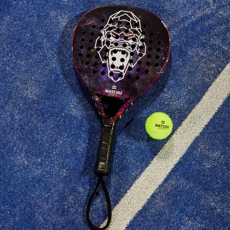 Raquette de padel Gorilla y compris housse - Forme goutte d'eau pour polyvalents