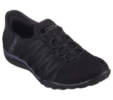 Zapatillas mujer Skechers Slip-ins Breathe-easy- Roll-with-me Negro
